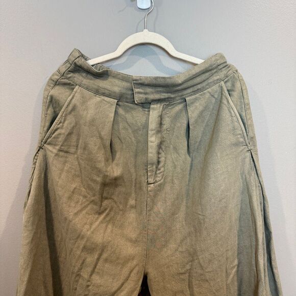 Free People Cool Harbor Wide Leg Pants Medium light Olive - Picture 3 of 9